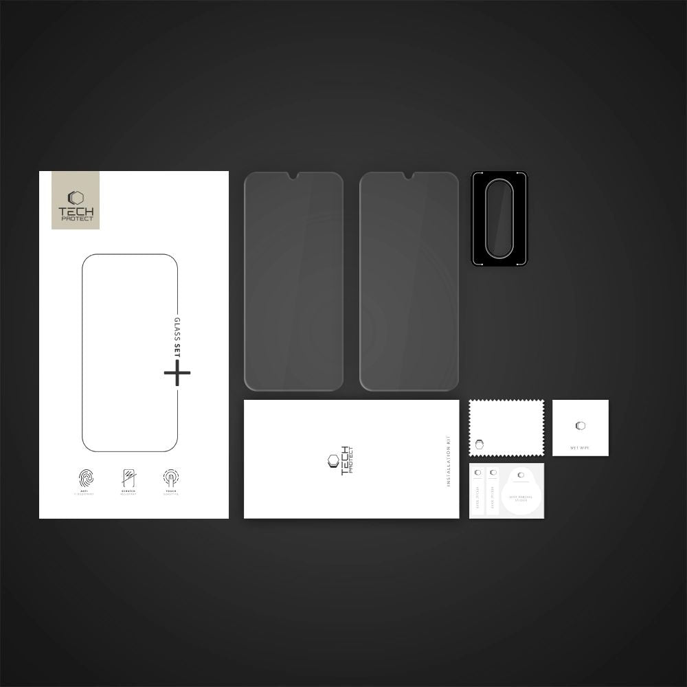 TVRDENÉ SKLO TECH-PROTECT GLASS SET+ GALAXY A26 5G CLEAR