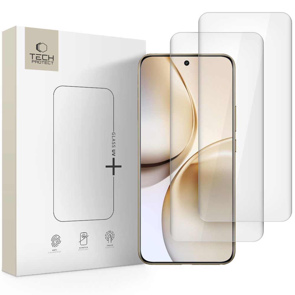 TVRDENÉ SKLO TECH-PROTECT GLASS UV+ 2-PACK REALME 14 PRO+ PLUS 5G CLEAR