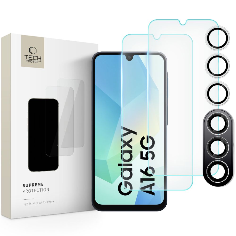 TVRDENÉ SKLO TECH-PROTECT SUPREME SET GALAXY A16 4G / 5G CLEAR