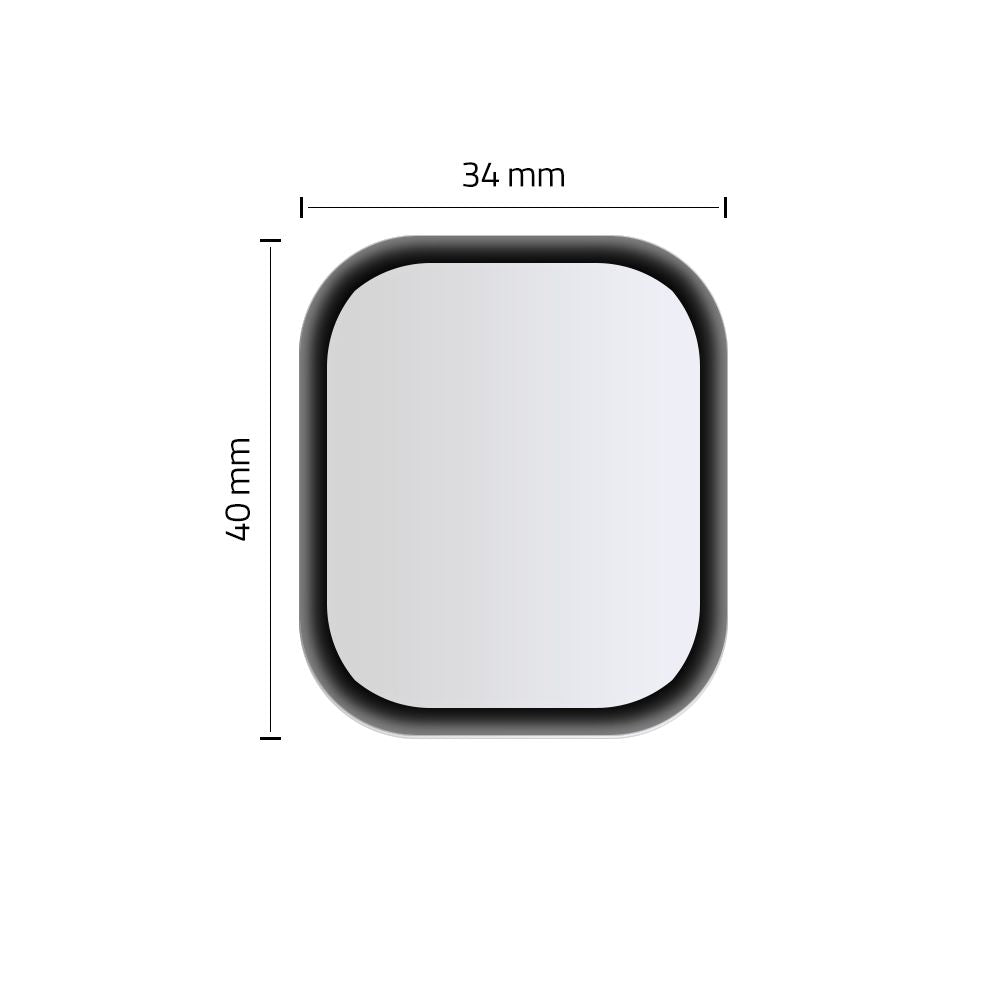 TVRDENÉ SKLO NA APPLE WATCH 44 MM HOFI HYBRID GLASS BLACK