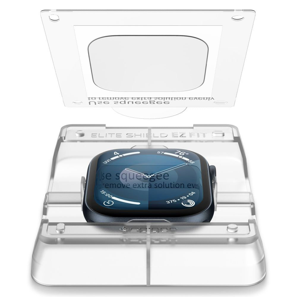 TVRDENÉ SKLO HOFI SPIGEN ELITE SHIELD ”EZ FIT” 2-PACK APPLE WATCH 10 (42 MM) CLEAR