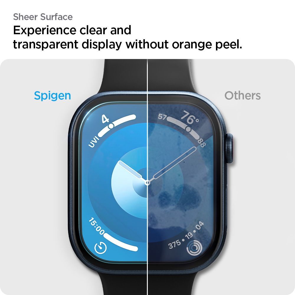 TVRDENÉ SKLO HOFI SPIGEN ELITE SHIELD ”EZ FIT” 2-PACK APPLE WATCH 10 (42 MM) CLEAR