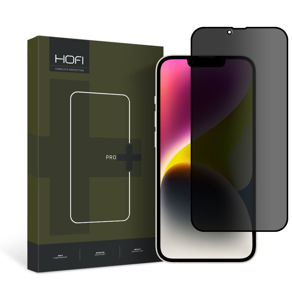 ANTI-SPY TVRDENÉ  SKLO  HOFI ANTI SPY GLASS PRO+ 13 / 13 PRO / 14 / 16E PRIVACY