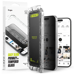 TVRDENÉ SKLO RINGKE EASY SLIDE 2-PACK IPHONE 16 PRO PRIVACY