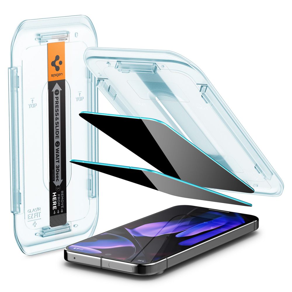 TVRDENÉ SKLO SPIGEN GLAS.TR ”EZ FIT” 2-PACK GOOGLE PIXEL 9 / 9 PRO PRIVACY