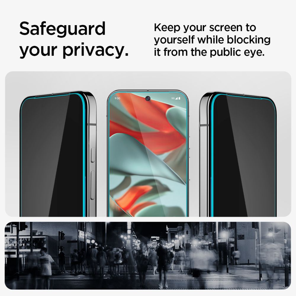 TVRDENÉ SKLO SPIGEN GLAS.TR ”EZ FIT” 2-PACK GOOGLE PIXEL 9 PRO XL PRIVACY