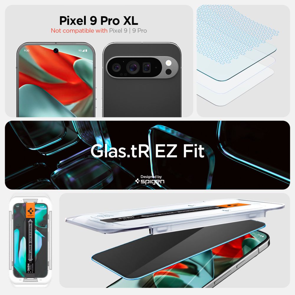 TVRDENÉ SKLO SPIGEN GLAS.TR ”EZ FIT” 2-PACK GOOGLE PIXEL 9 PRO XL PRIVACY