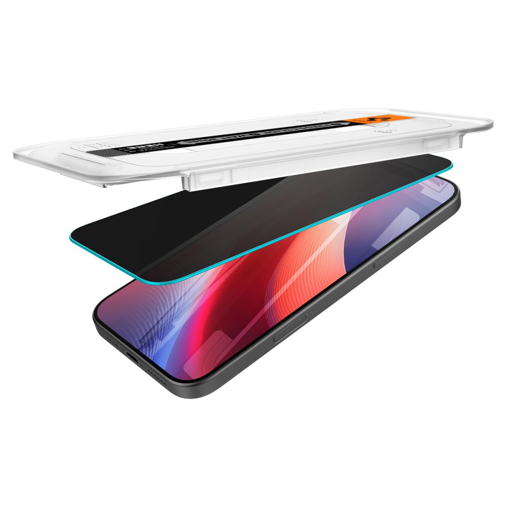 TVRDENÉ SKLO SPIGEN GLAS.TR ”EZ FIT” 2-PACK IPHONE 16 PRO MAX PRIVACY