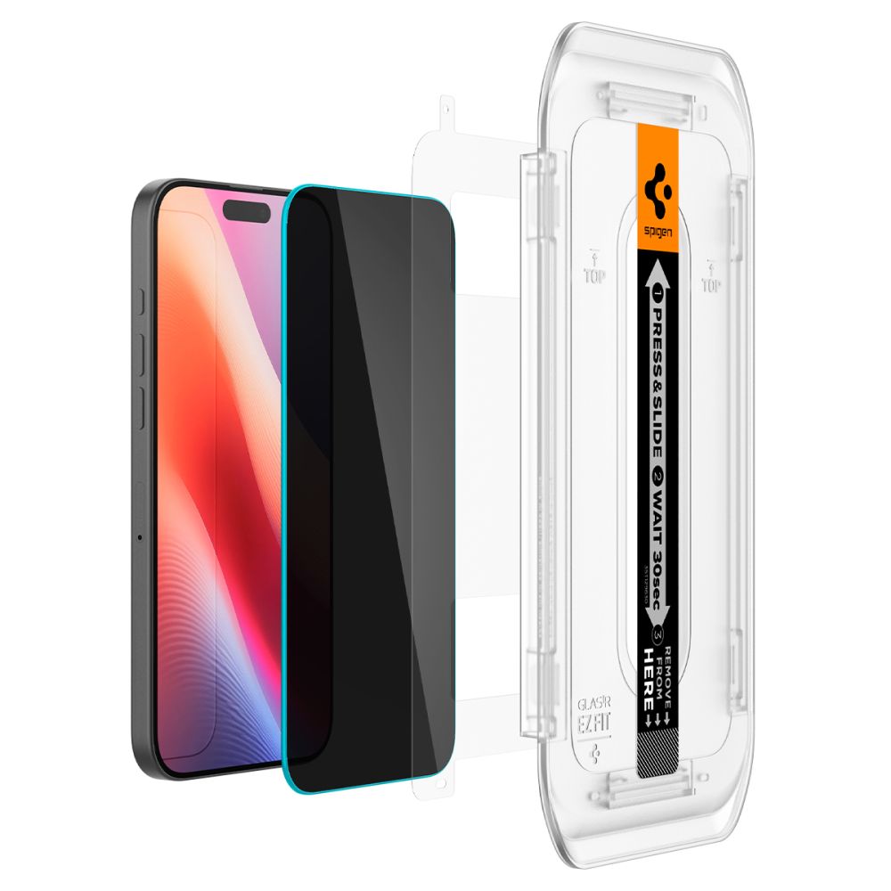 TVRDENÉ SKLO SPIGEN GLAS.TR ”EZ FIT” 2-PACK IPHONE 16 PRO MAX PRIVACY