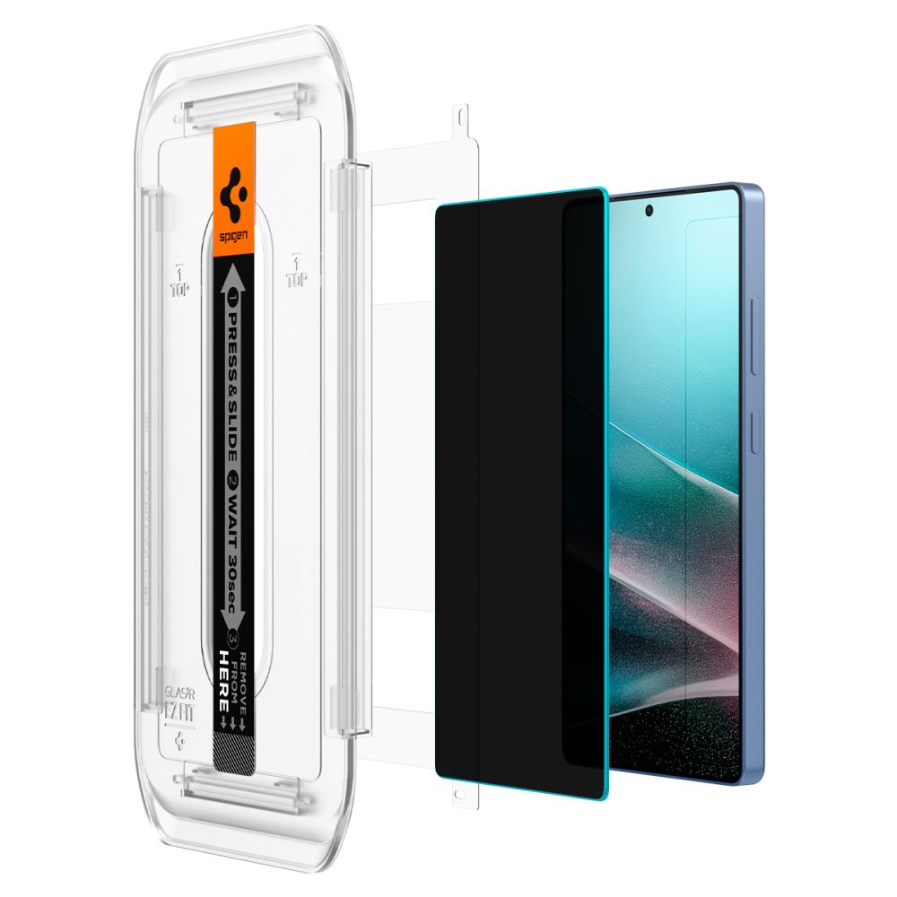 TVRDENÉ SKLO SPIGEN GLAS.TR ”EZ FIT” HD 2-PACK GALAXY S25 ULTRA PRIVACY