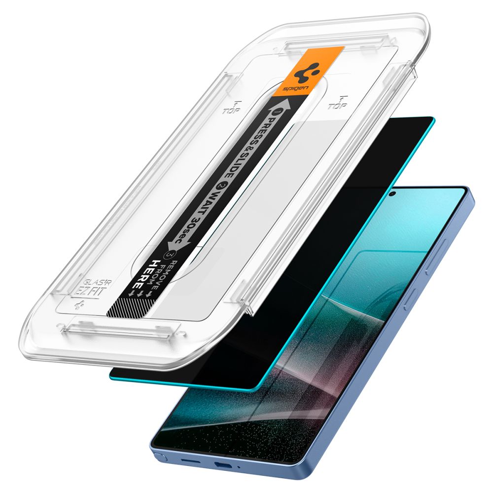 TVRDENÉ SKLO SPIGEN GLAS.TR ”EZ FIT” HD 2-PACK GALAXY S25 ULTRA PRIVACY
