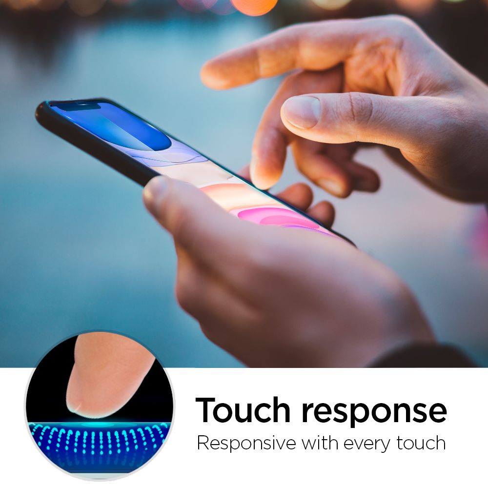 TVRDENÉ SKLO SPIGEN ALM GLAS.TR SLIM 2-PACK IPHONE 11