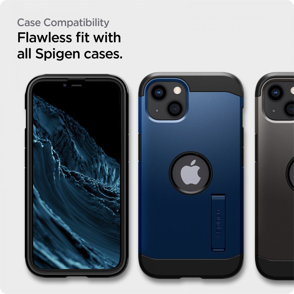 TVRDENÉ SKLO  SPIGEN ALM GLASS FC IPHONE 13 / 13 PRO / 14 / 16E