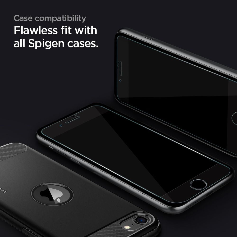 TVRDENÉ SKLO SPIGEN GLASS FC 2-PACK IPHONE 7/8/SE 2020 / SE 2022 BLACK
