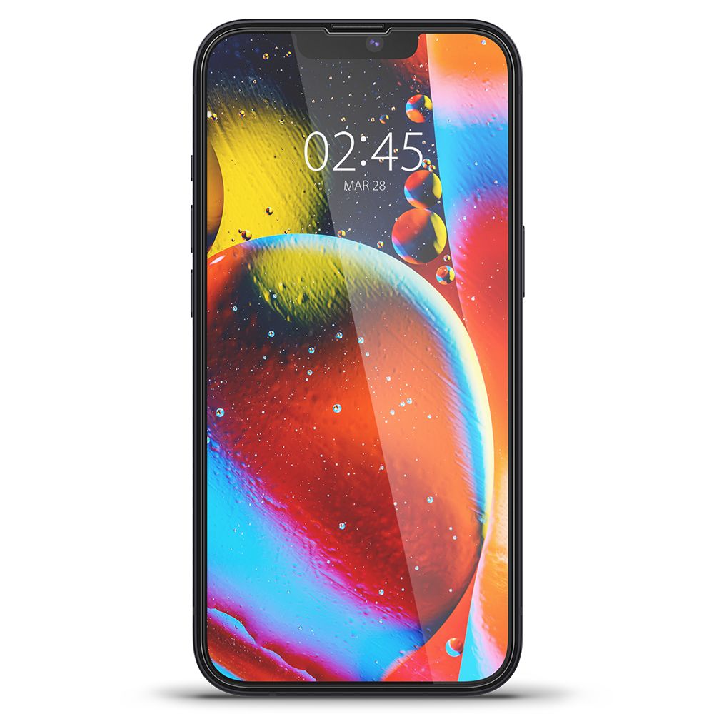 TVRDENÉ SKLO  SPIGEN GLASS FC IPHONE 13 / 13 PRO BLACK