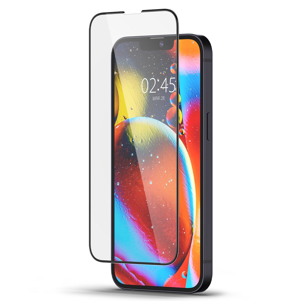 TVRDENÉ SKLO  SPIGEN GLASS FC IPHONE 13 / 13 PRO BLACK