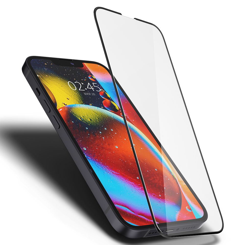 TVRDENÉ SKLO  SPIGEN GLASS FC IPHONE 13 MINI BLACK