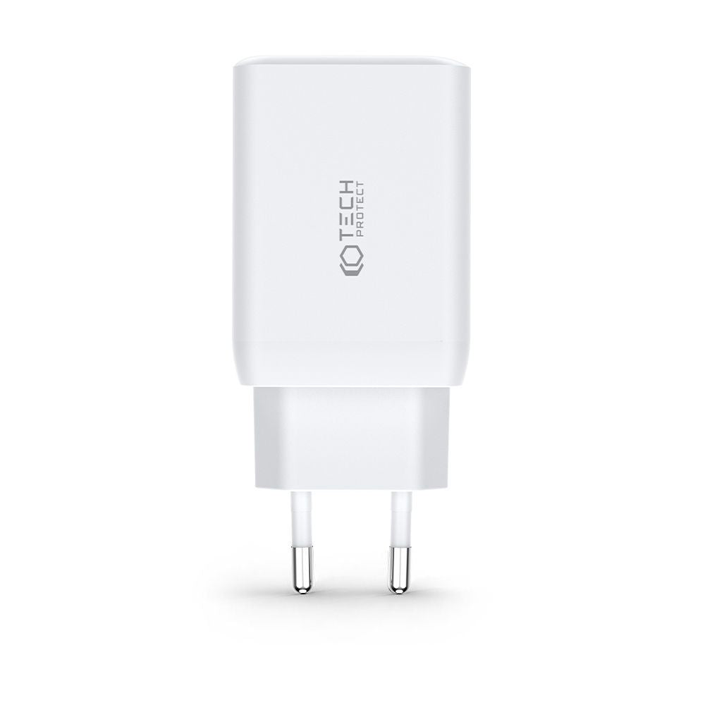 SIEŤOVÁ NABÍJAČKA NA MOBIL A TABLET TECH-PROTECT C65W 3-PORT NETWORK CHARGER PD65W/QC3.0 BLACK