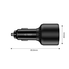 TECH-PROTECT CC04 3-PORT CAR CHARGER PD175W BLACK