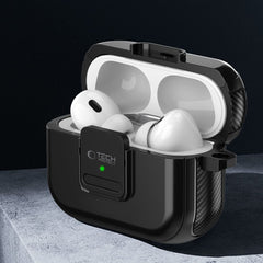 PUZDRO TECH-PROTECT DEFENDER HOOK MAGSAFE APPLE AIRPODS PRO 1 / 2 BLACK