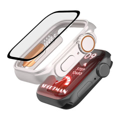 360° OCHRANNÉ PUZDRO NA APPLE WATCH 45 MM DOOP DEFENSE 360GUARD TITANIUM/ORANGE