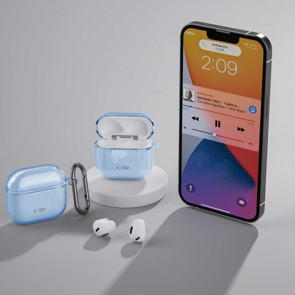 PUZDRO TECH-PROTECT FLEXAIR APPLE AIRPODS 4 BABY BLUE