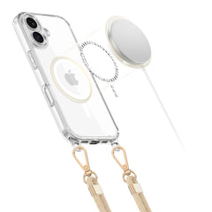 KRYT TECH-PROTECT FLEXAIR CHAIN MAGSAFE IPHONE 16E BLACK & TAUPE