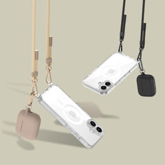 KRYT TECH-PROTECT FLEXAIR CHAIN MAGSAFE IPHONE 16E BLACK & TAUPE