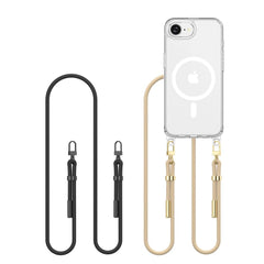 KRYT TECH-PROTECT FLEXAIR CHAIN MAGSAFE IPHONE 16E BLACK & TAUPE