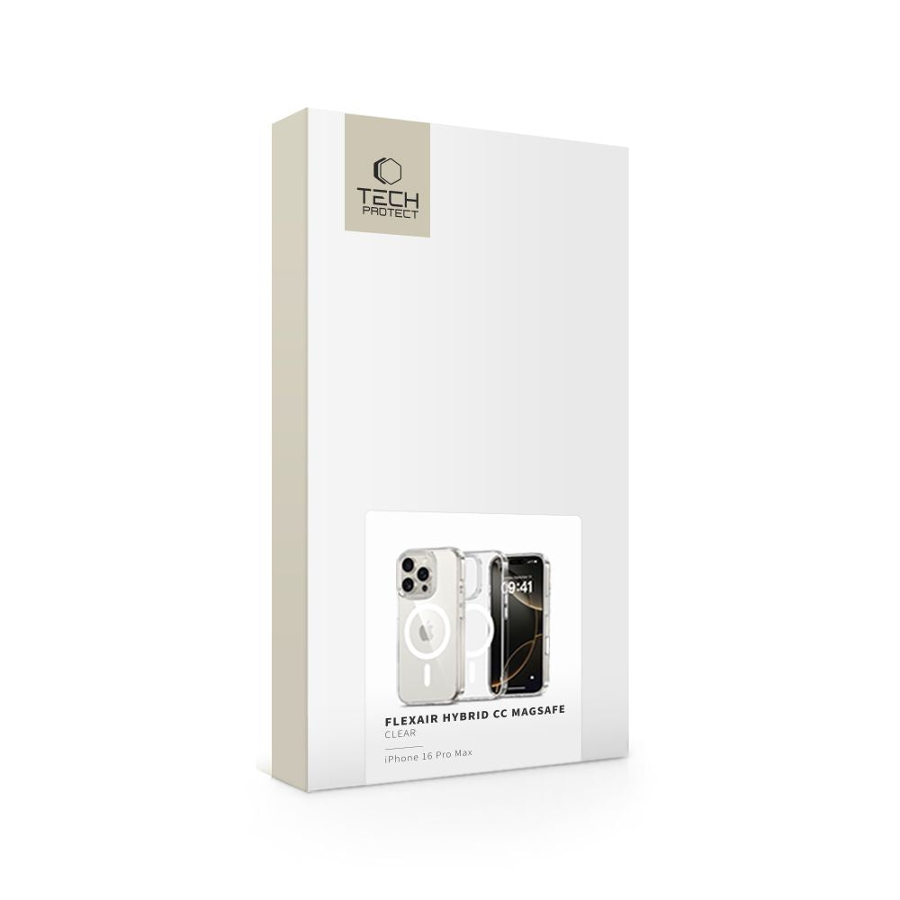 KRYT TECH-PROTECT FLEXAIR HYBRID CC MAGSAFE IPHONE 16 PRO MAX CLEAR