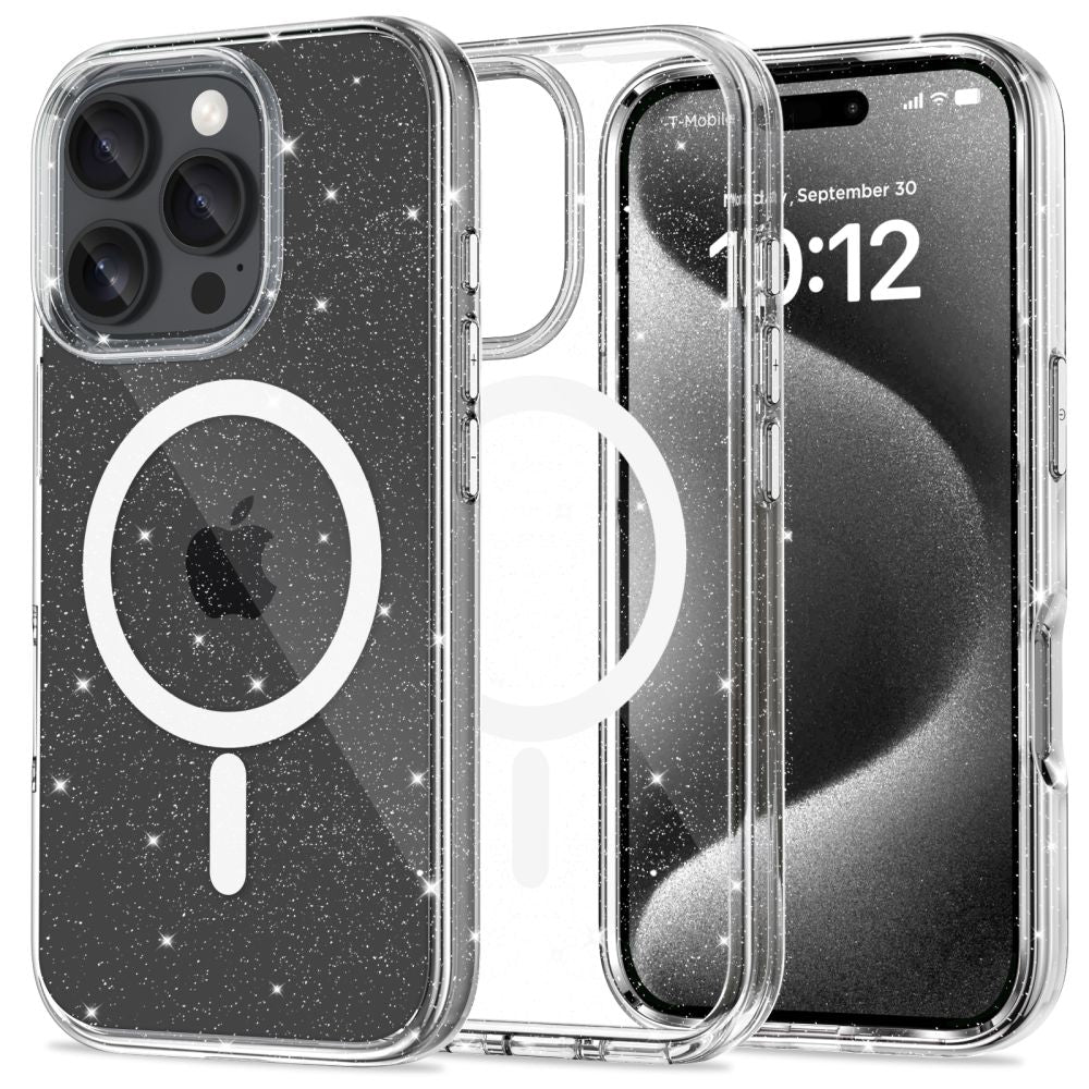 KRYT NA  IPHONE 16 PRO MAX TECH-PROTECT FLEXAIR HYBRID MAGSAFE GLITTER