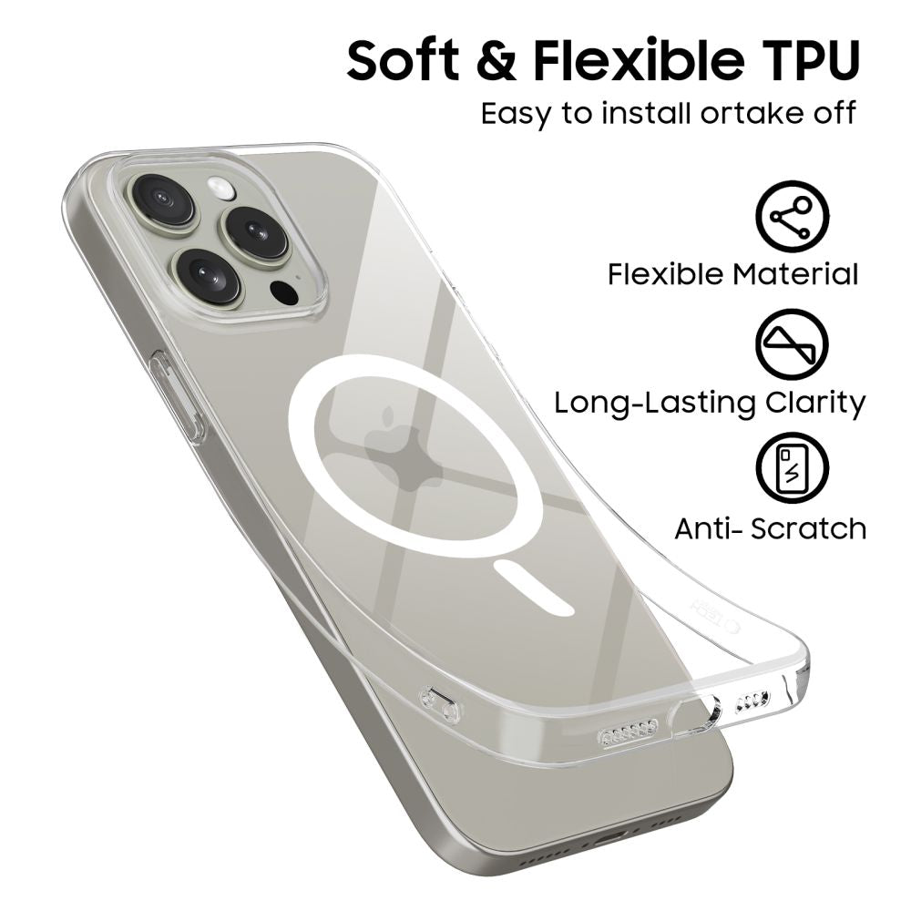 KRYT TECH-PROTECT FLEXAIR MAGSAFE IPHONE 15 PRO MAX CLEAR