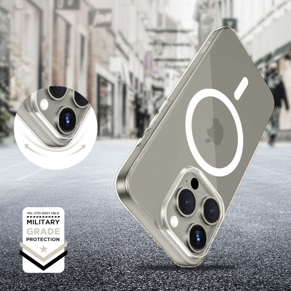 KRYT TECH-PROTECT FLEXAIR MAGSAFE IPHONE 15 PRO MAX CLEAR