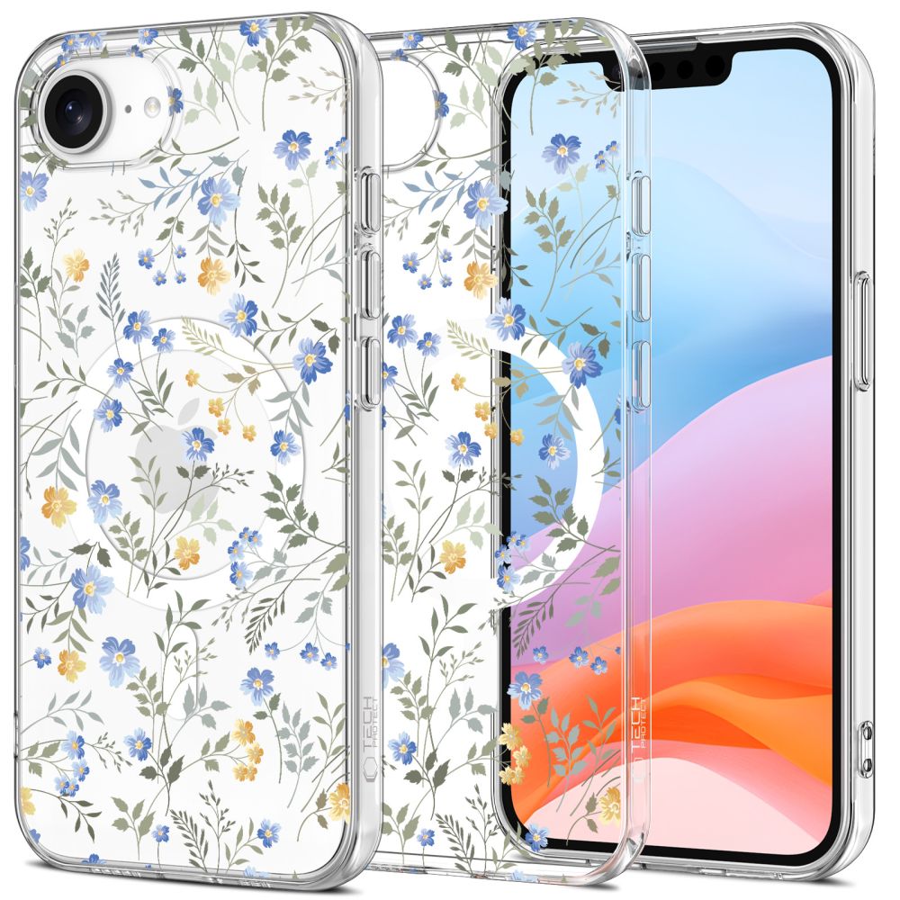 KRYT TECH-PROTECT FLEXAIR MAGSAFE IPHONE 16E SPRING FLOWERS
