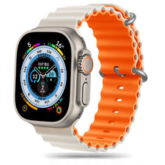 REMIENOK DOOP ICONBAND PRO APPLE WATCH 6 / 7 / 8 / 9 / 10 / SE / ULTRA 1 / 2 (44 / 45 / 46 / 49 MM) STARLIGHT/ORANGE