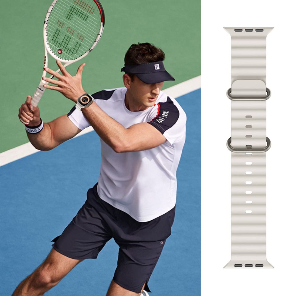 REMIENOK DOOP ICONBAND PRO APPLE WATCH 6 / 7 / 8 / 9 / 10 / SE / ULTRA 1 / 2 (44 / 45 / 46 / 49 MM) BEIGE