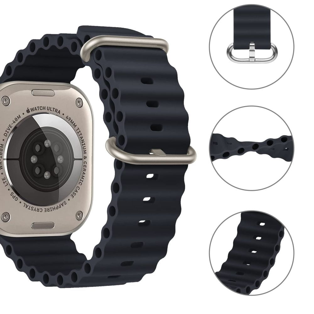 REMIENOK DOOP ICONBAND PRO APPLE WATCH 6 / 7 / 8 / 9 / 10 / SE / ULTRA 1 / 2 (44 / 45 / 46 / 49 MM) BLACK