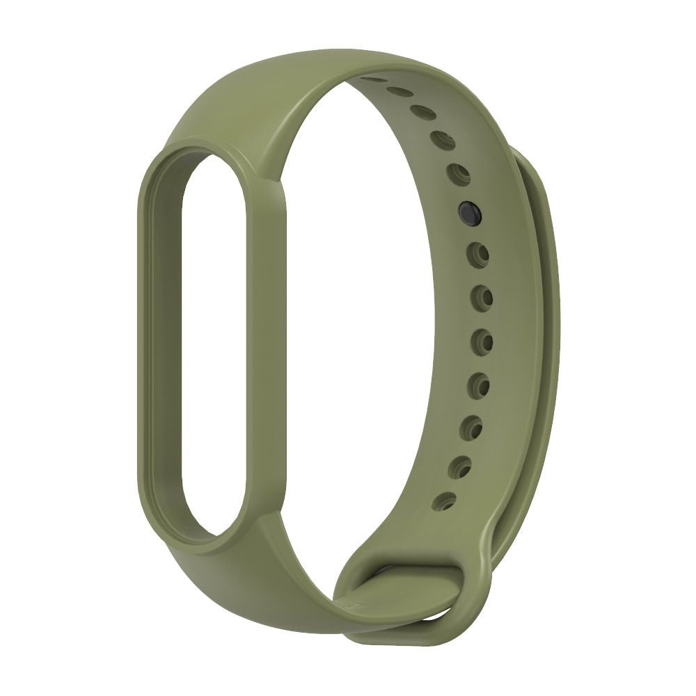 SILIKÓNOVÝ REMIENOK NA XIAOMI MI BAND 5 / 6 / 6 NFC / 7 HEYBAND ICON MILITARY GREEN