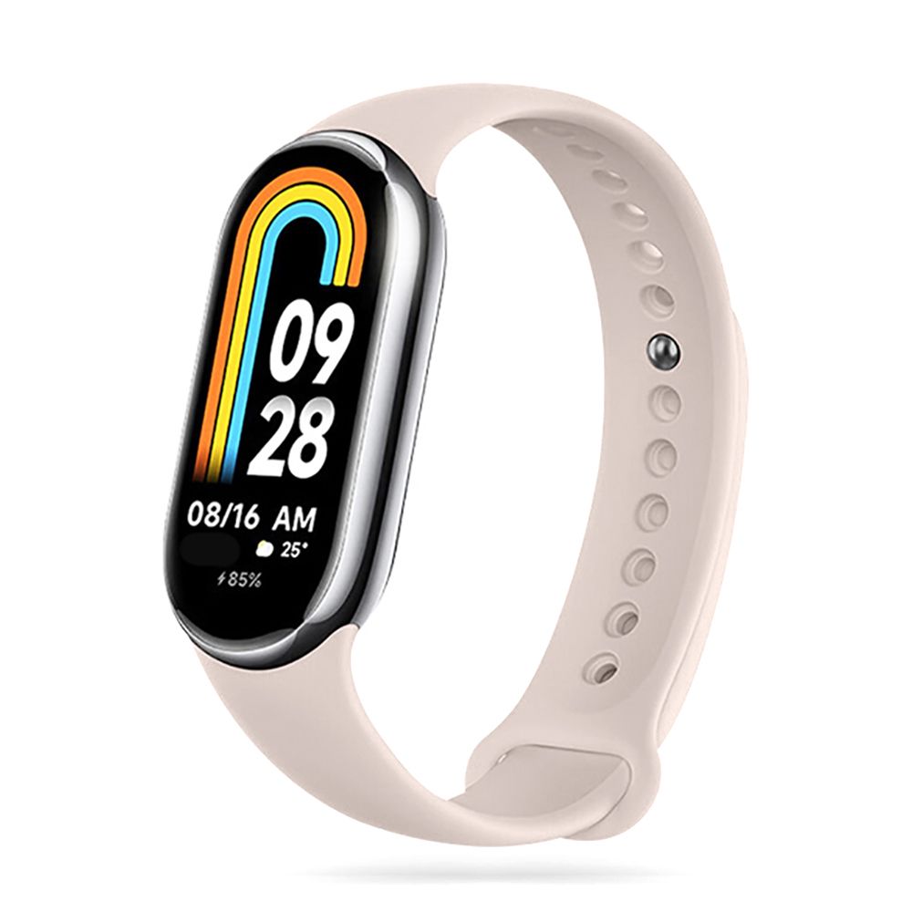 SILIKÓNOVÝ REMIENOK NA XIAOMI MI BAND 8 / 9 / NFC HEYBAND ICON BEIGE