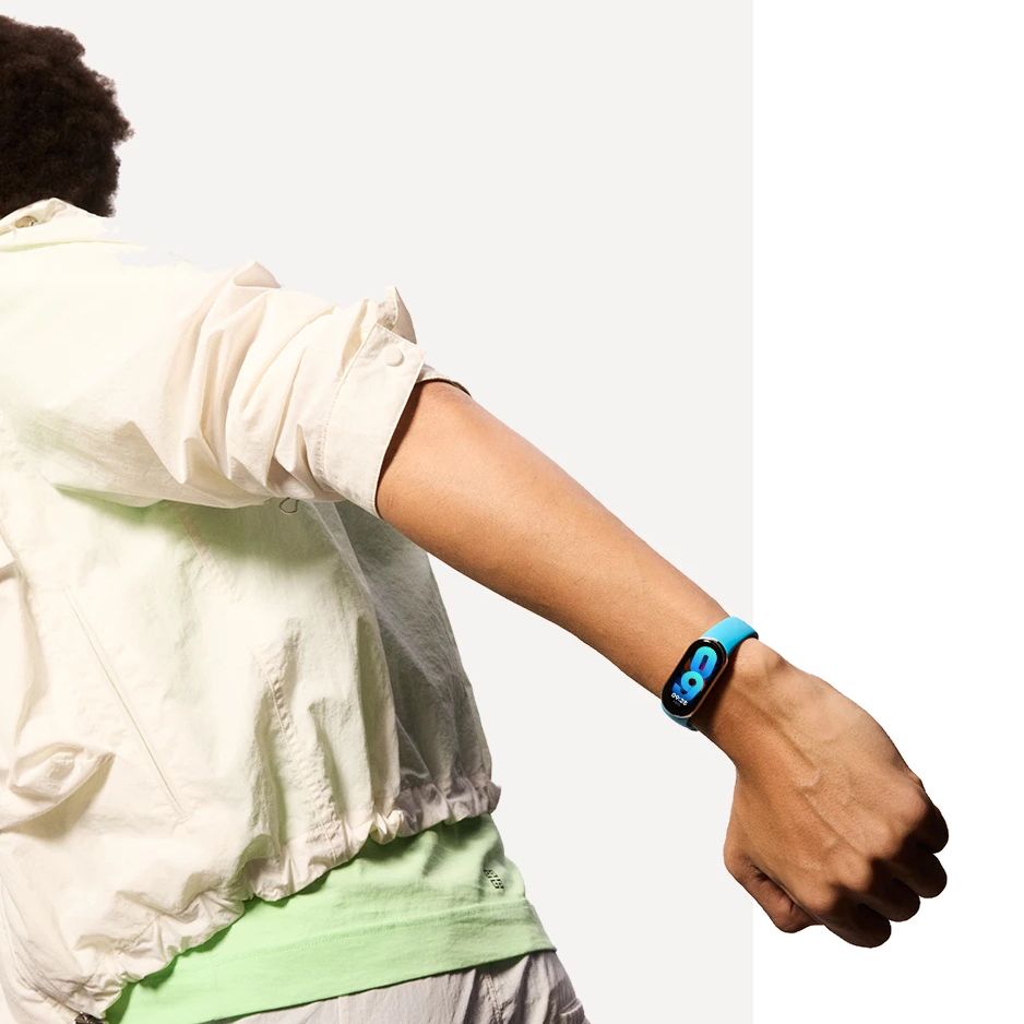 SILIKÓNOVÝ REMIENOK NA XIAOMI MI BAND 8 / 9 / NFC HEYBAND ICON BLACK