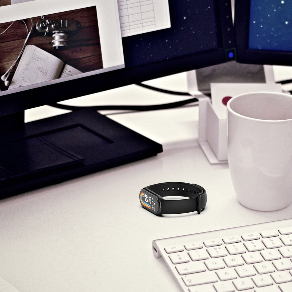 SILIKÓNOVÝ REMIENOK NA XIAOMI MI BAND 8 / 9 / NFC HEYBAND ICON BLACK