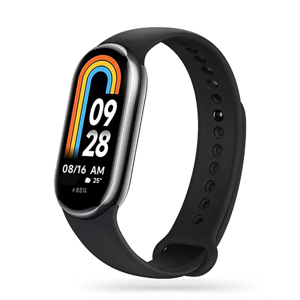 SILIKÓNOVÝ REMIENOK NA XIAOMI MI BAND 8 / 9 / NFC HEYBAND ICON BLACK