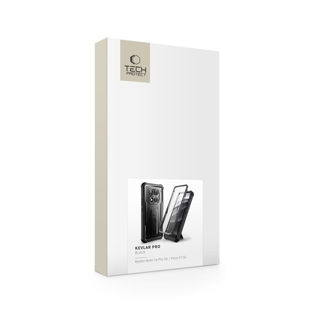 KRYT TECH-PROTECT KEVLAR PRO XIAOMI REDMI NOTE 14 PRO 5G / POCO X7 5G BLACK