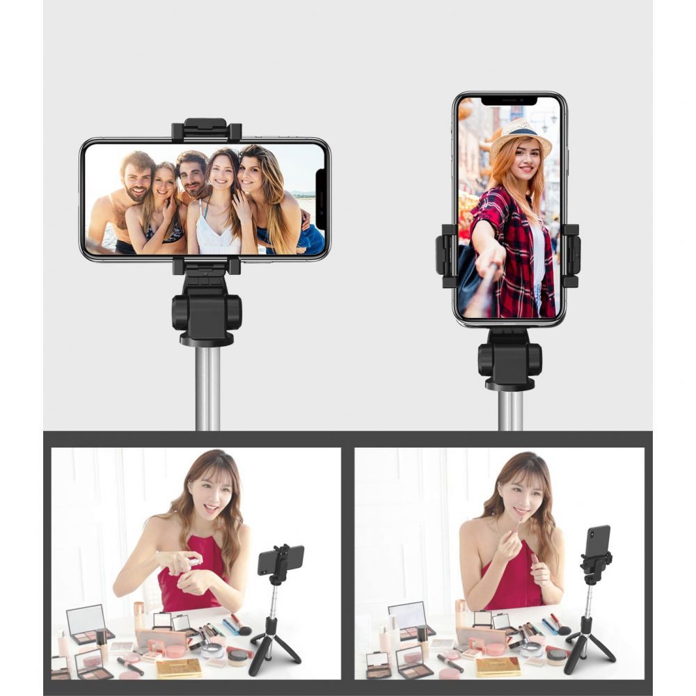 SELFIE TYČ TECH-PROTECT L02S WIRELESS SELFIE STICK TRIPOD BLACK