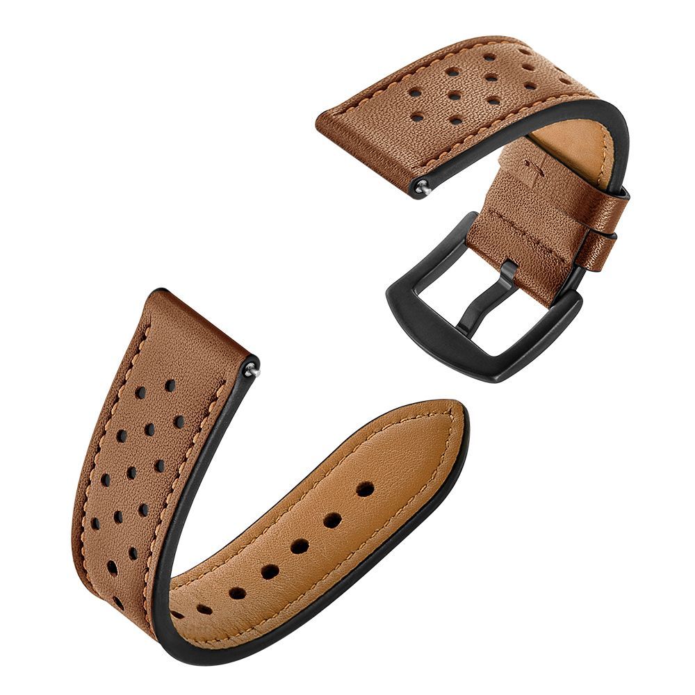 REMIENOK HEYBAND LEATHER SAMSUNG GALAXY WATCH 4 / 5 / 5 PRO / 6 / 7 / FE BROWN