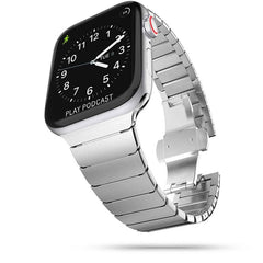 REMIENOK DOOP LINKBAND APPLE WATCH 4 / 5 / 6 / 7 / 8 / 9 / SE / ULTRA 1 / 2  (42 / 44 / 45 / 49 MM) SILVER