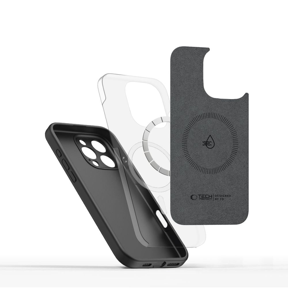 KRYT TECH-PROTECT LIQUID SILICONE MAGSAFE IPHONE 16 PRO MAX BLACK