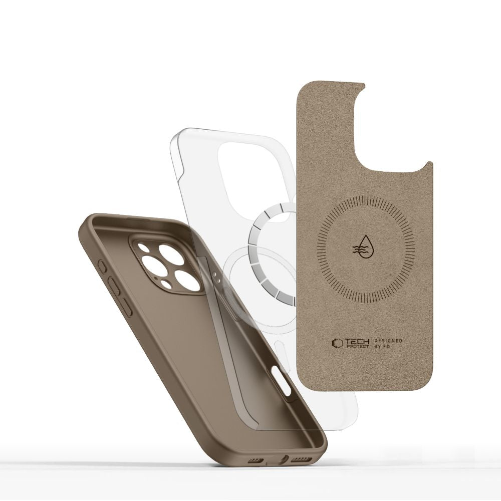 KRYT TECH-PROTECT LIQUID SILICONE MAGSAFE IPHONE 16 PRO MAX CHOCOLATE BROWN