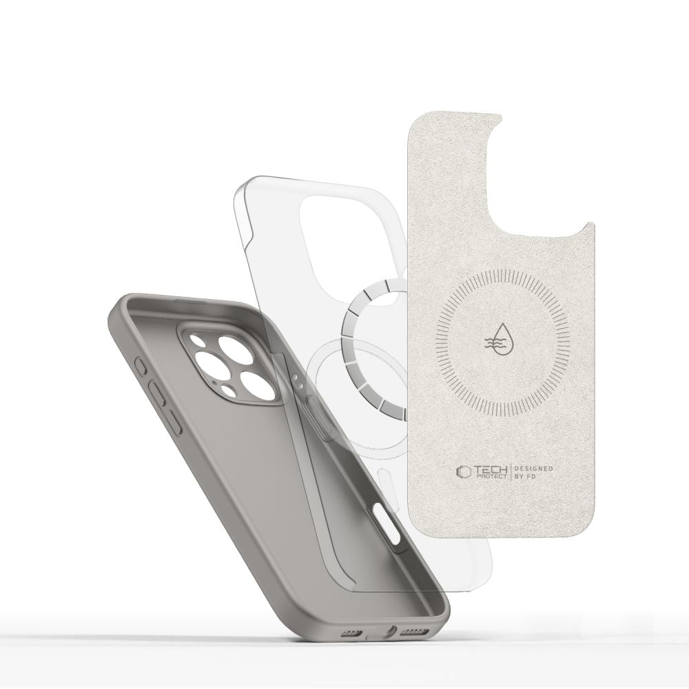 KRYT TECH-PROTECT LIQUID SILICONE MAGSAFE IPHONE 16 PRO MAX STONE GREY