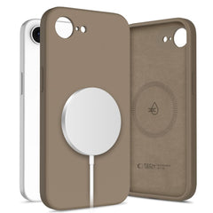 KRYT TECH-PROTECT LIQUID SILICONE MAGSAFE IPHONE 16E CHOCOLATE BROWN